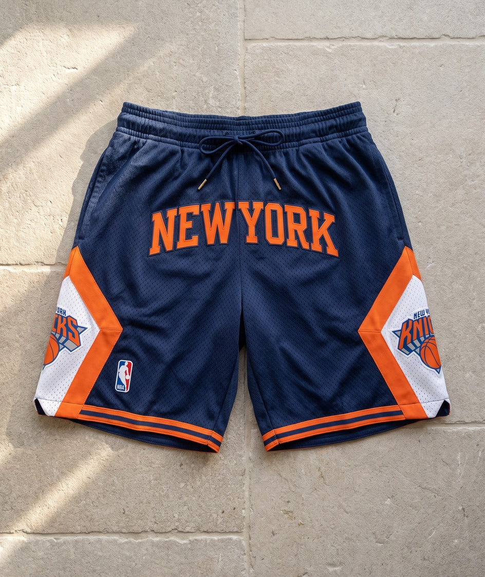 Knicks navy orange Just Don shorts