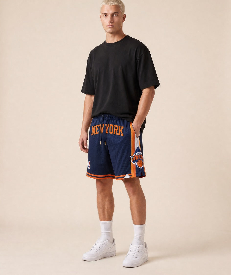 Knicks navy orange Just Don shorts