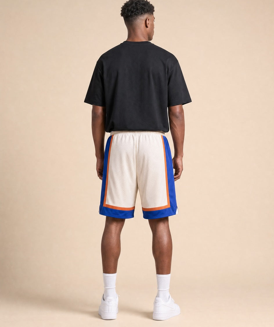 Knicks cream retro shorts