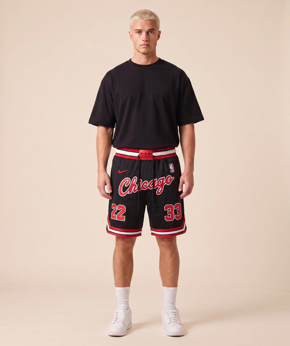 מכנסי NBA - שיקגו בולס שחור קלאסי