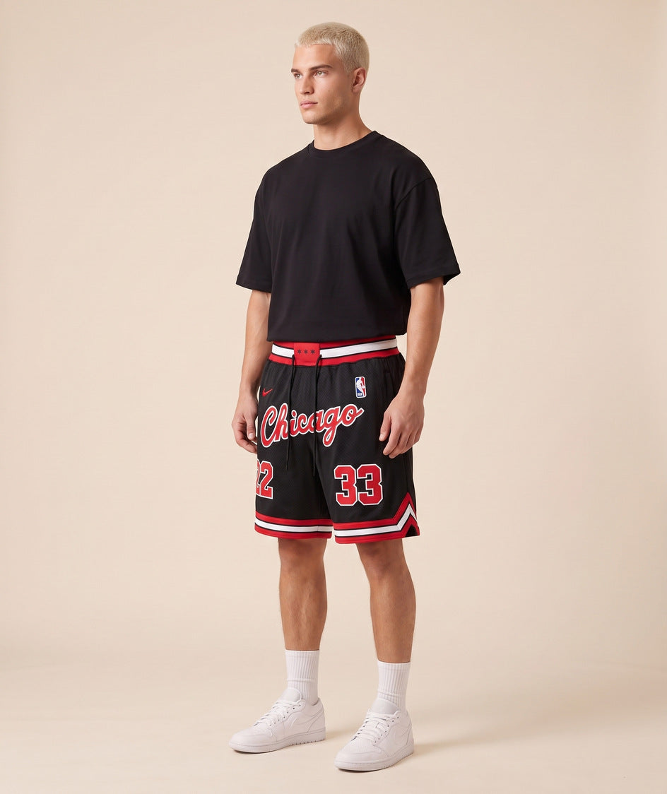 מכנסי NBA - שיקגו בולס שחור קלאסי