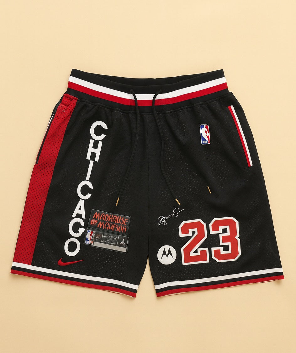 מכנסי NBA - שיקגו בולס שחור ג'ורדן