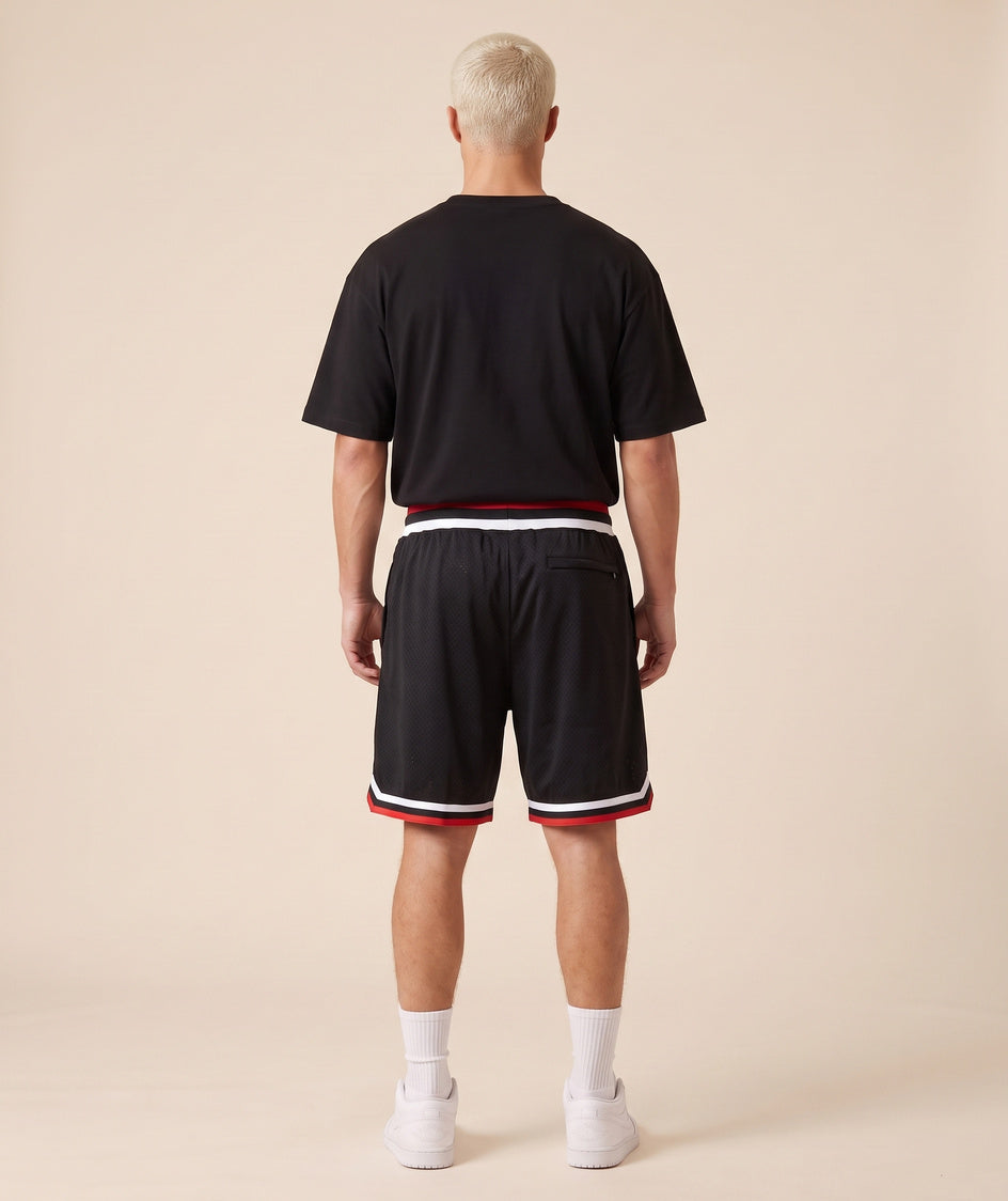 מכנסי NBA - שיקגו בולס שחור רטרו