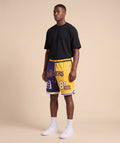 מכנסי NBA - לוס אנג'לס לייקרס בראיינט צהוב-סגול