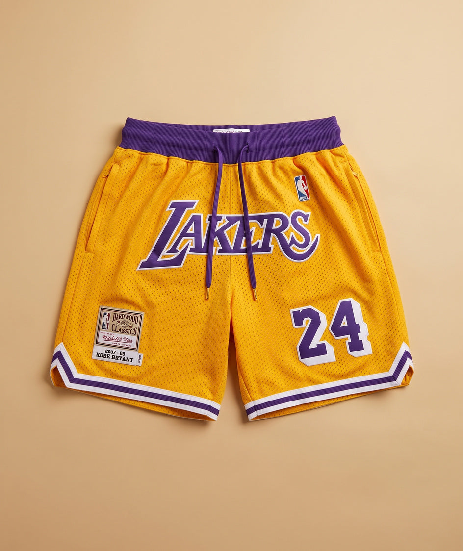מכנסי NBA - לוס אנג'לס לייקרס קובי 24 צהוב
