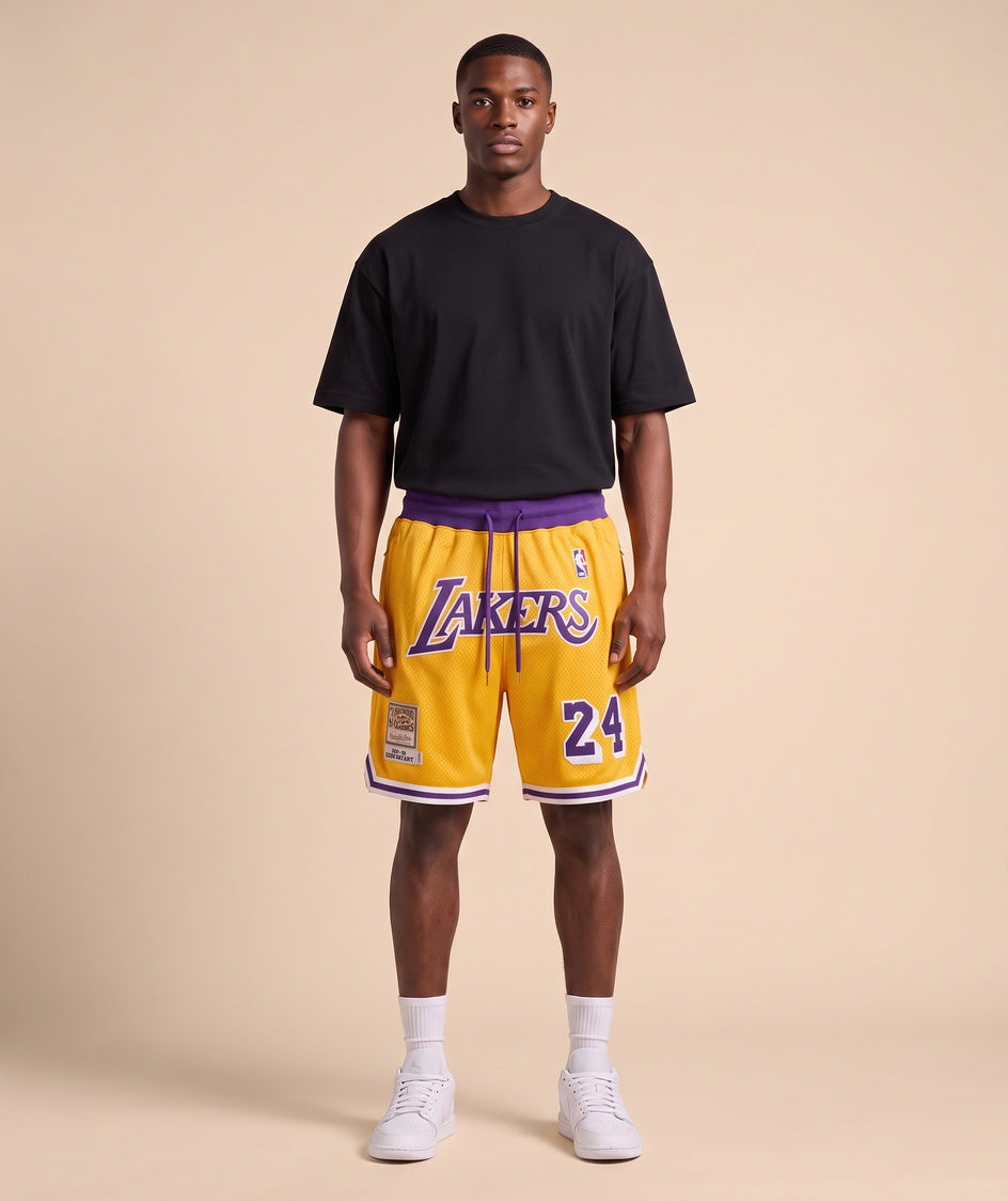 מכנסי NBA - לוס אנג'לס לייקרס קובי 24 צהוב