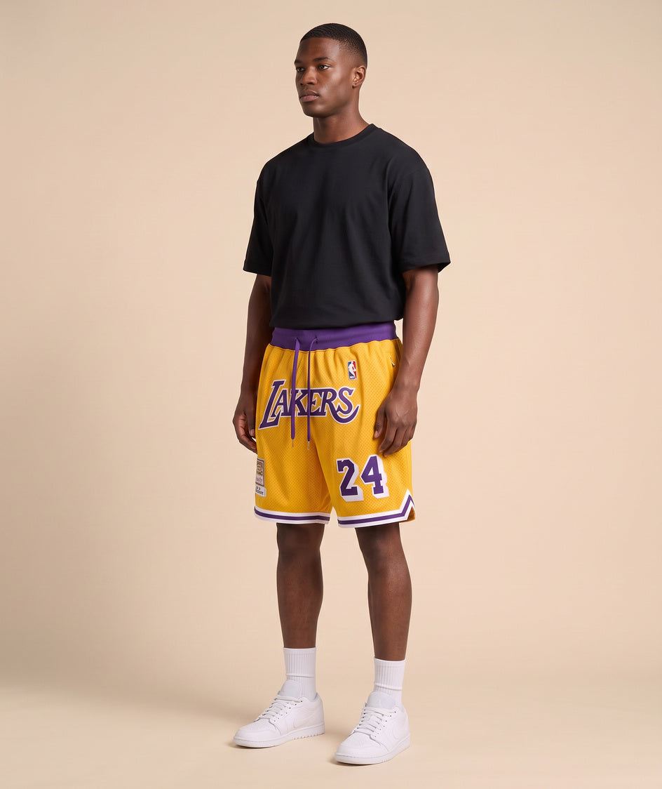 מכנסי NBA - לוס אנג'לס לייקרס קובי 24 צהוב