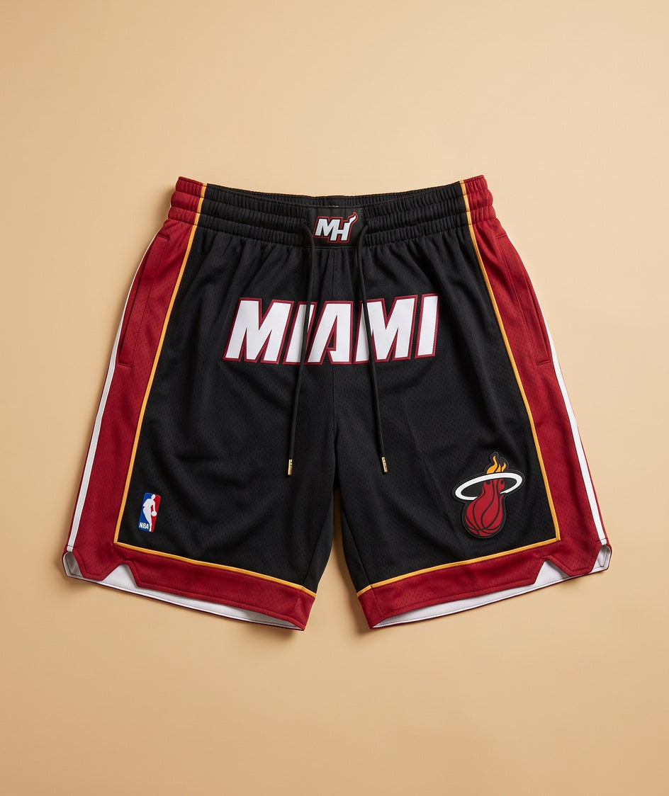 מכנסי NBA - מיאמי היט שחור
