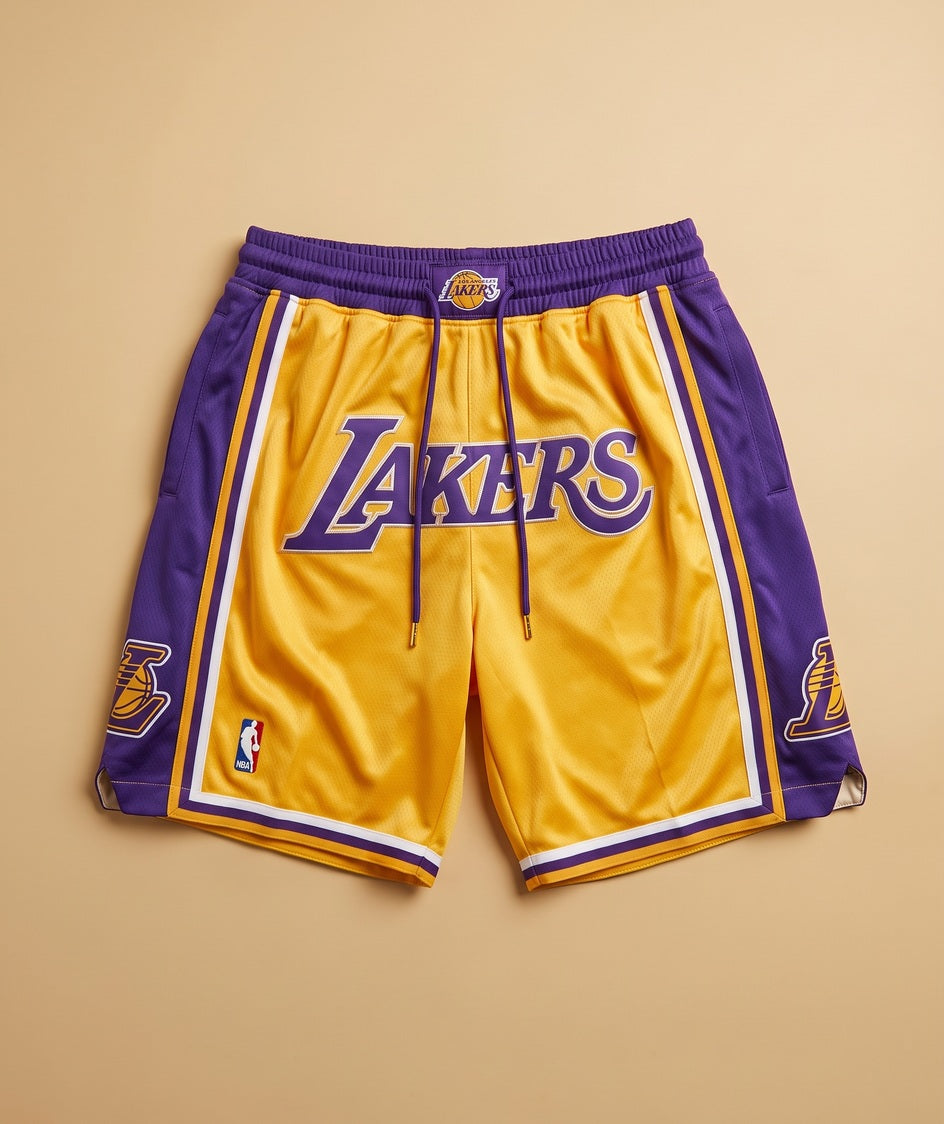מכנסי NBA - לוס אנג'לס לייקרס צהוב