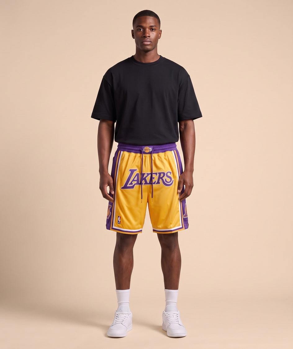 מכנסי NBA - לוס אנג'לס לייקרס צהוב