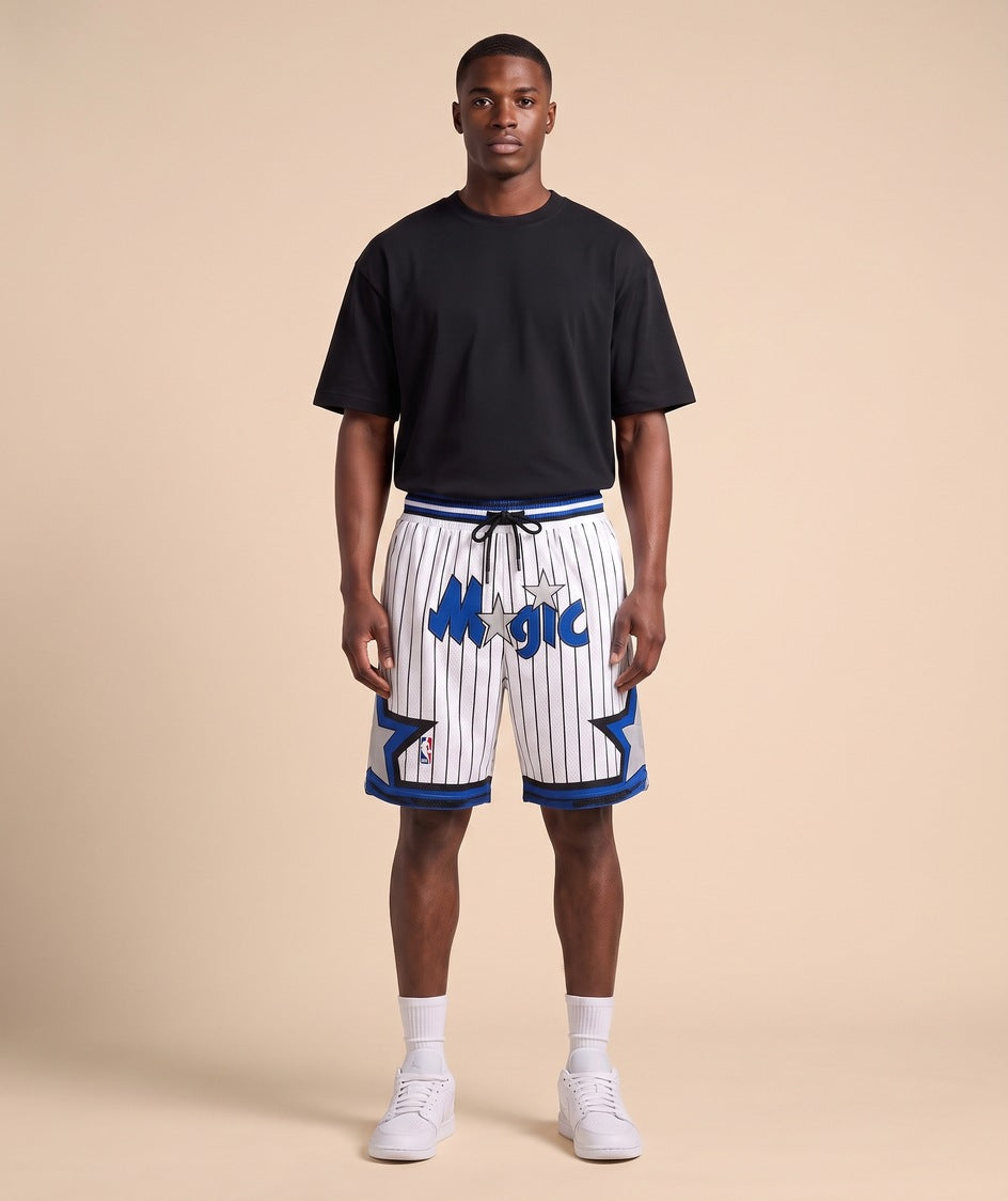 מכנסי NBA - אורלנדו מג'יק פסים לבן