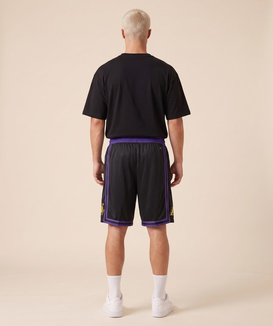 מכנסי NBA - לוס אנג'לס לייקרס שחור LAL