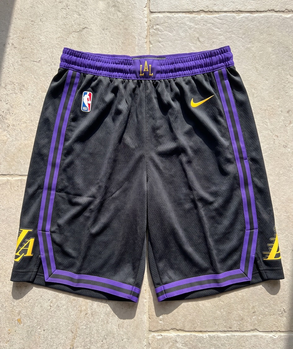 מכנסי NBA - לוס אנג'לס לייקרס שחור LAL