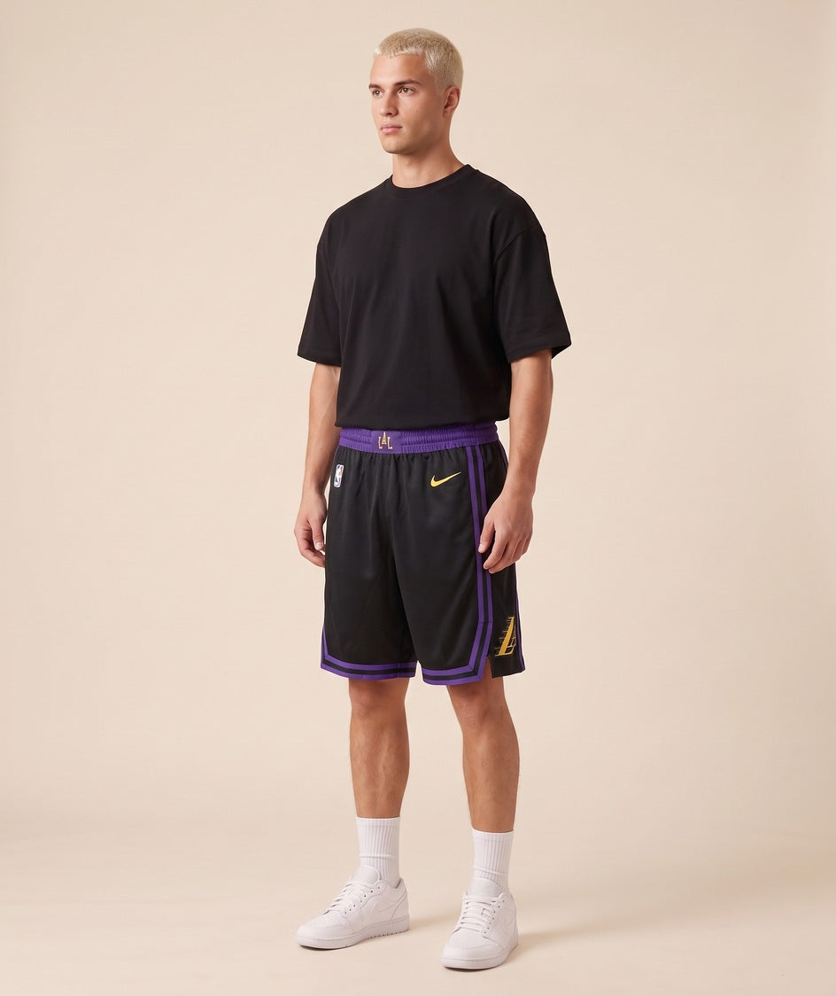 מכנסי NBA - לוס אנג'לס לייקרס שחור LAL