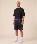 מכנסי NBA - לוס אנג'לס לייקרס שחור LAL
