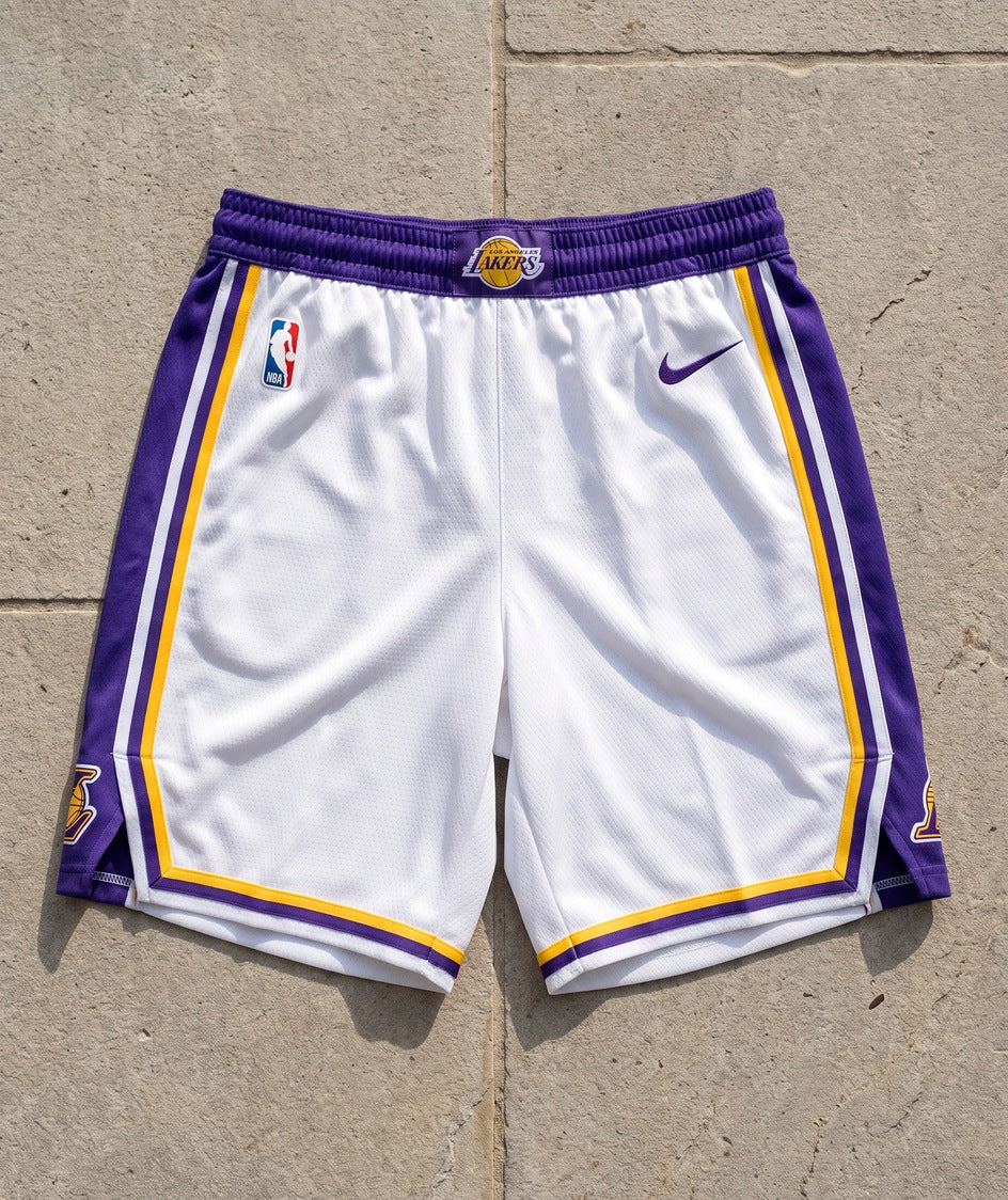 מכנסי NBA - לוס אנג'לס לייקרס לבן