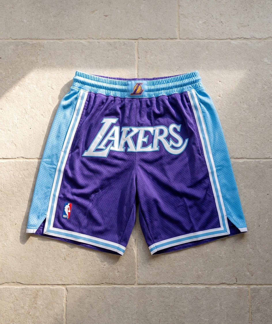 מכנסי NBA - לוס אנג'לס לייקרס סגול תכלת
