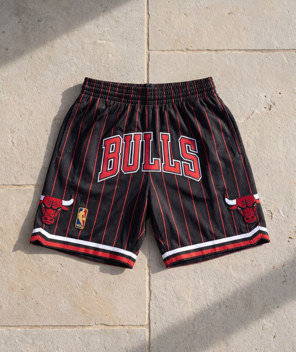 מכנסי NBA - שיקגו בולס BULLS פסים אדומים