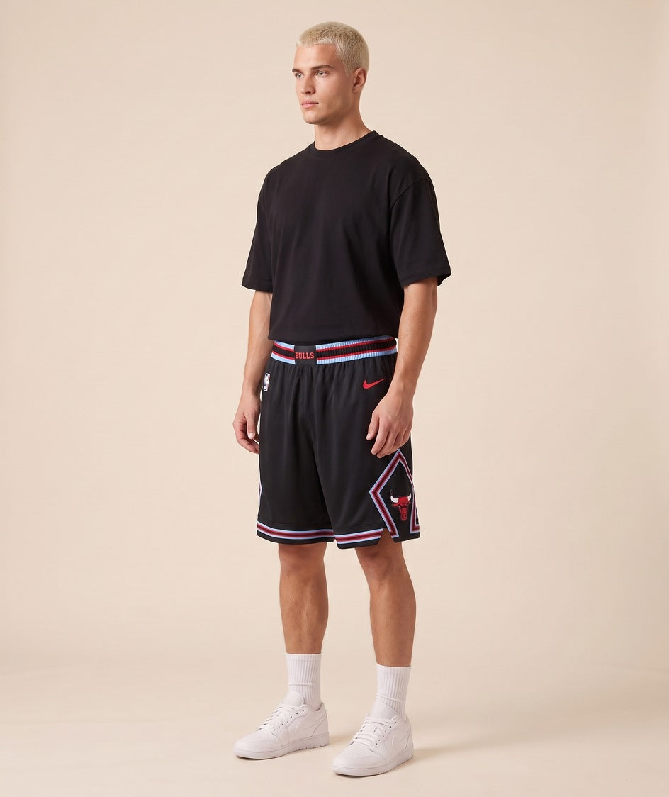 מכנסי NBA - שיקגו בולס City Edition שחור