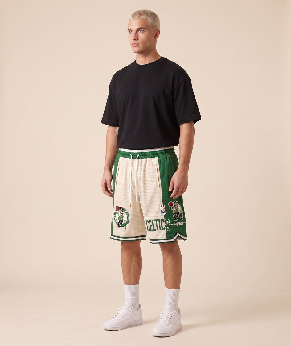מכנסי NBA - בוסטון סלטיקס קרם וירוק