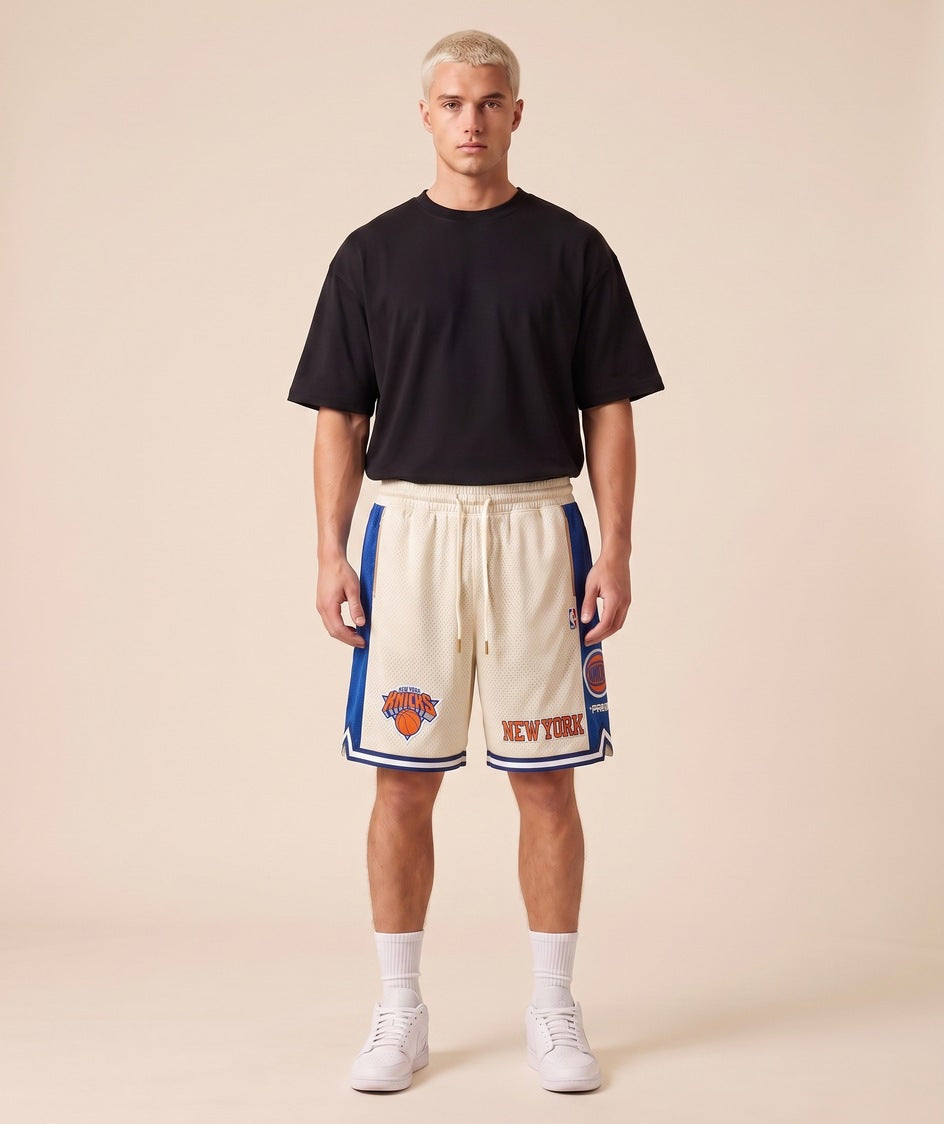 מכנסי NBA - ניו יורק ניקס קרם