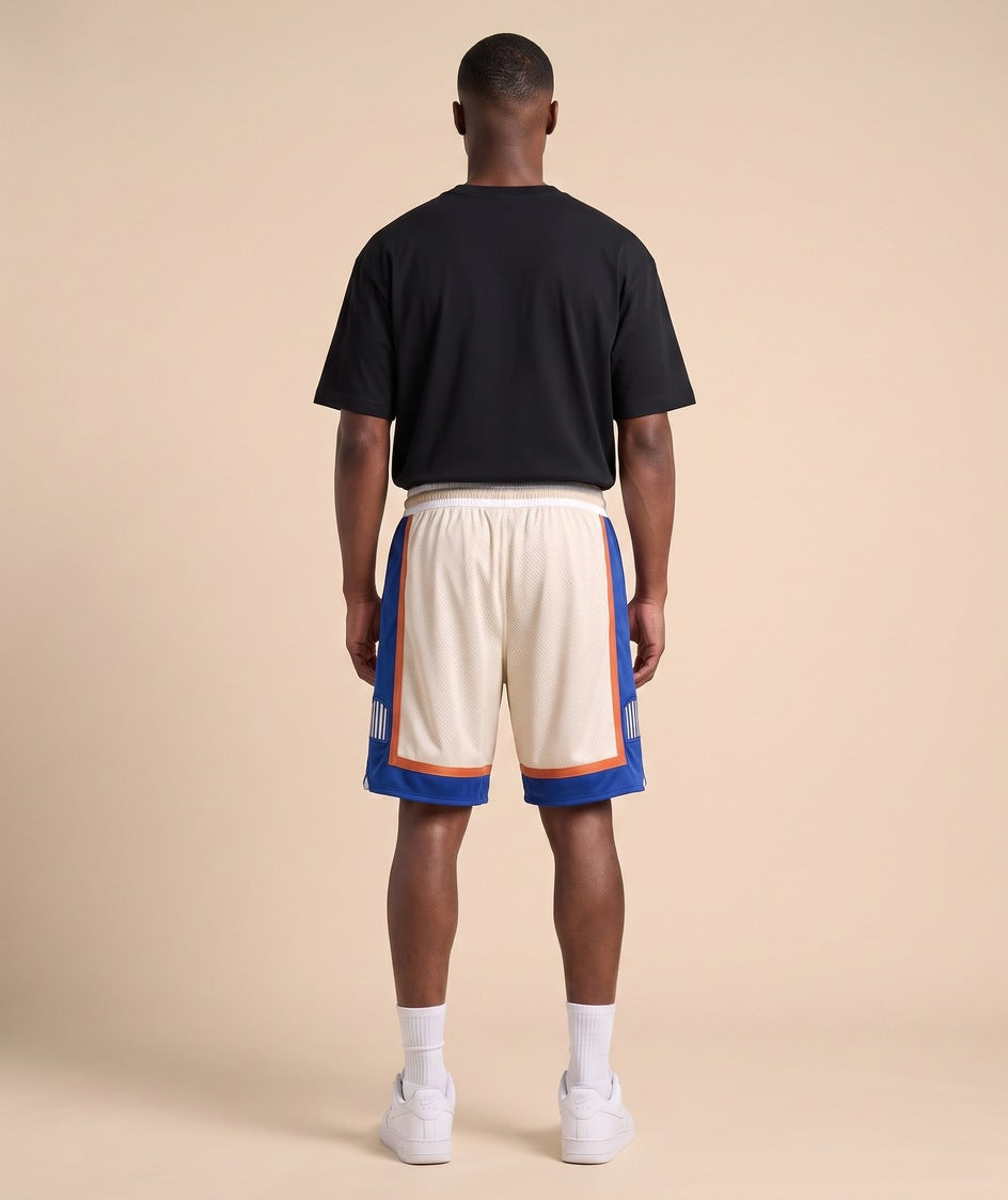 מכנסי NBA - ניו יורק ניקס קרם כחול