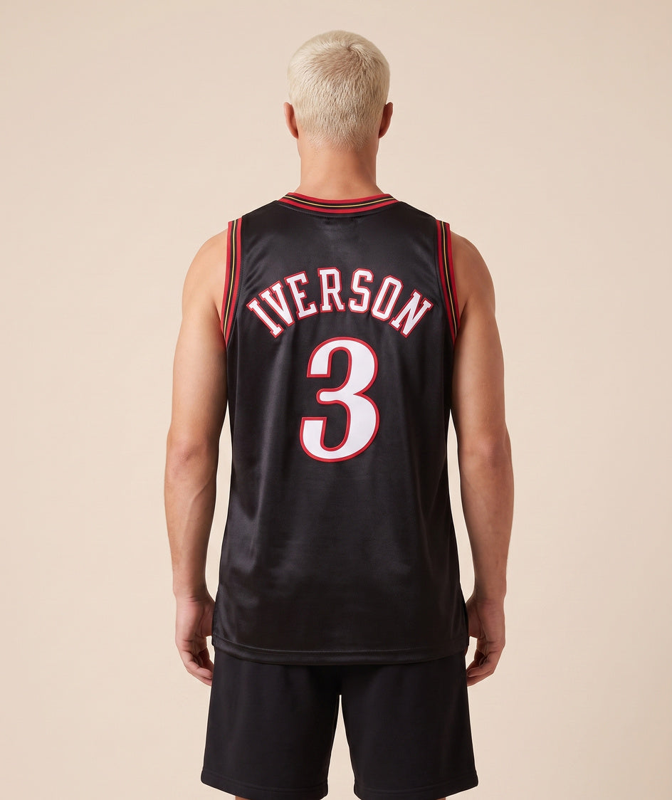 גופיית NBA - פילדלפיה 76 איברסון 3 2000-01 שחור - גב