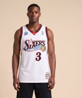 גופיית NBA - פילדלפיה 76 איברסון 3 לבן עם פאץ' משחק הכוכבים 2001