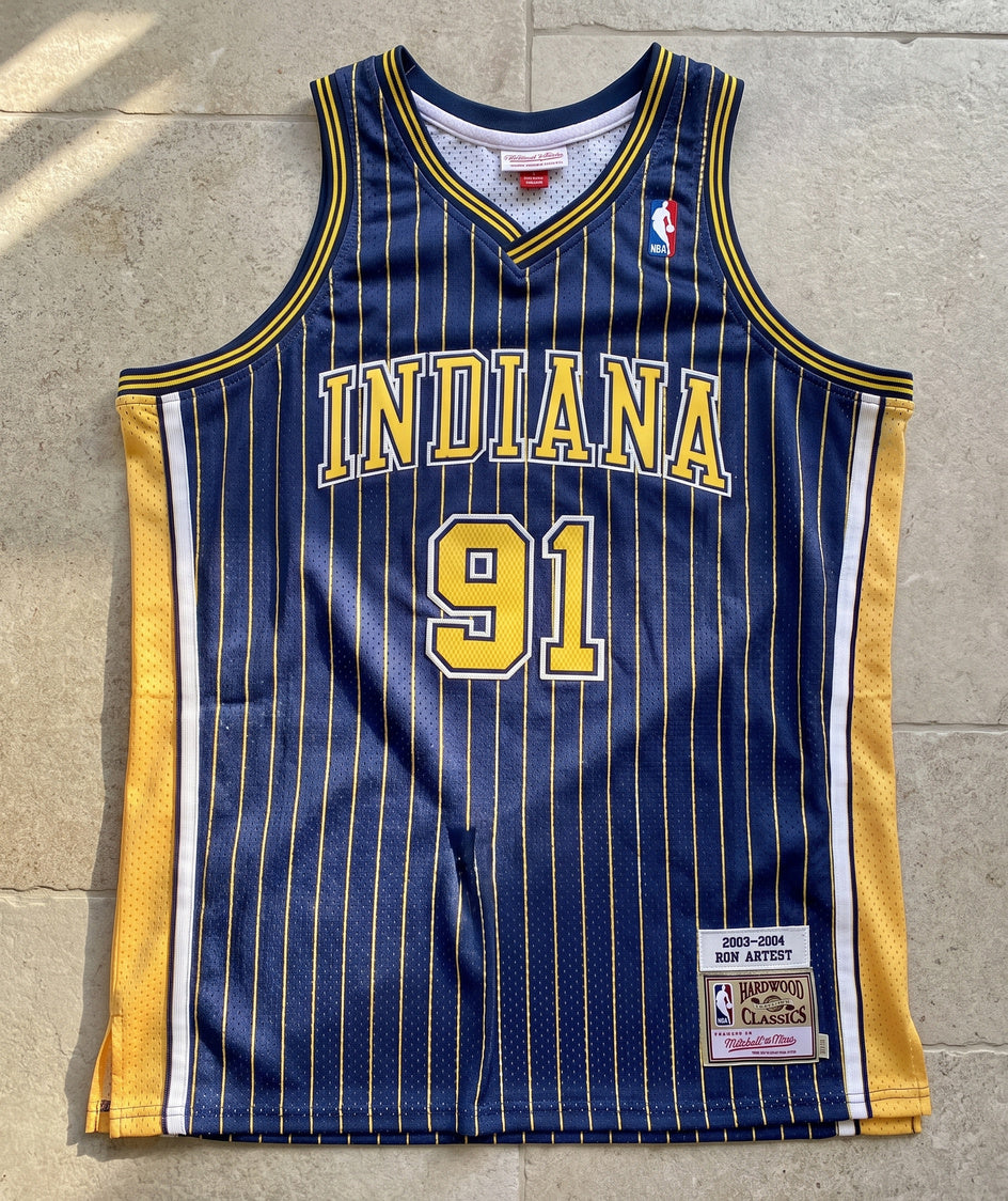 גופיית NBA - אינדיאנה פיסרס ארטסט 91 2003-04 נייבי - מוצר
