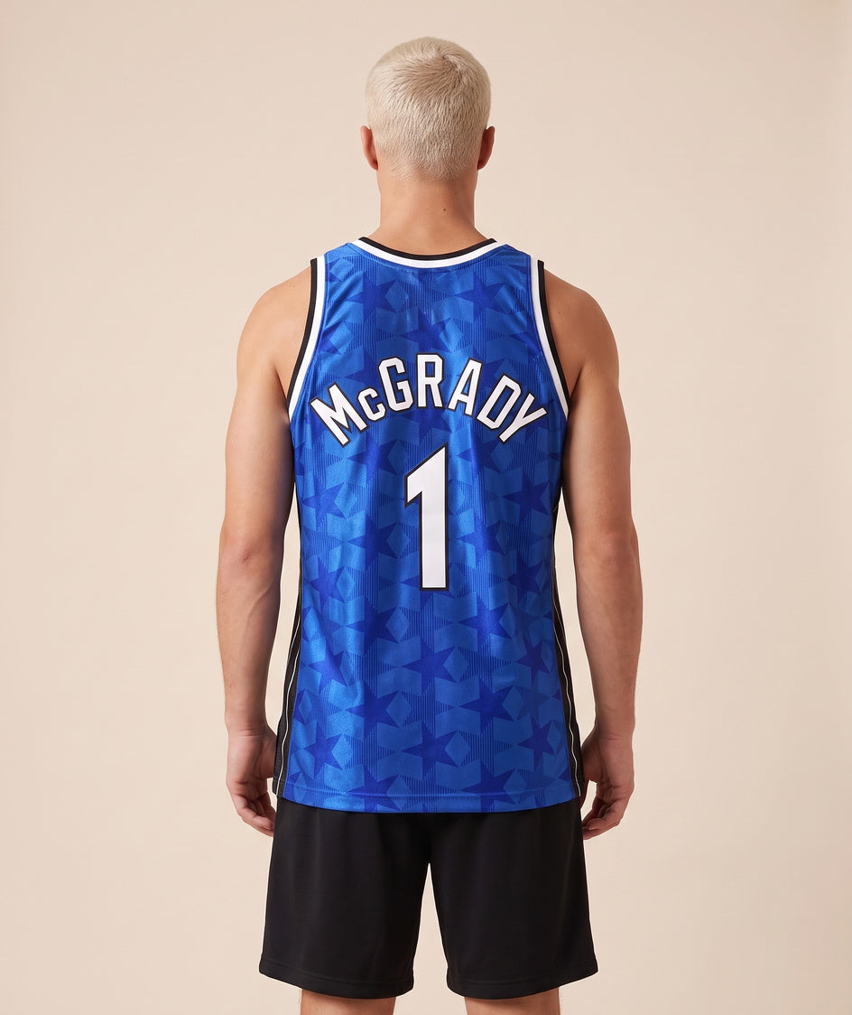 גופיית NBA - אורלנדו מג'יק מקגריידי 1 2000-01 כחול - גב