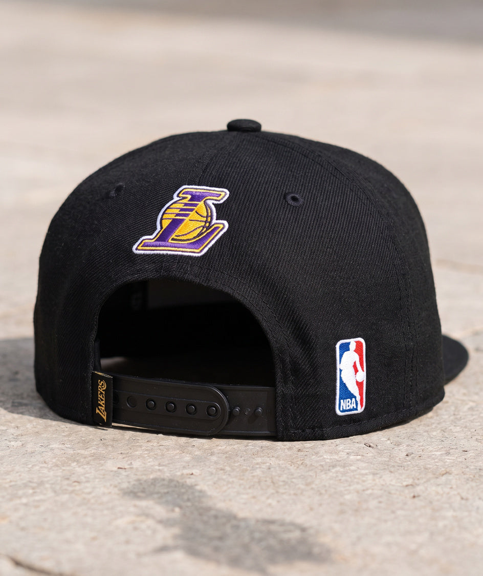 כובע NBA - לוס אנג'לס לייקרס שחור סמל מלא - גב