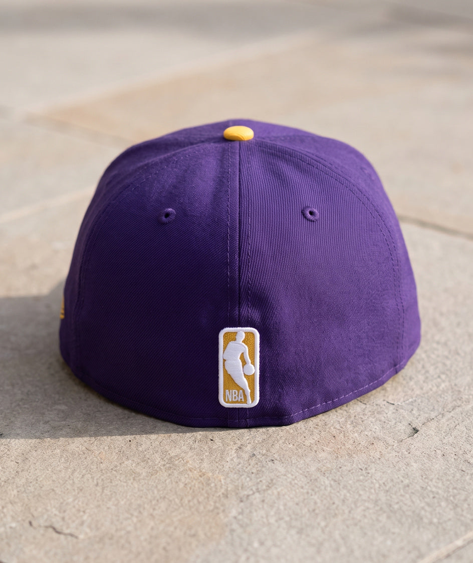 כובע NBA - לוס אנג'לס לייקרס סגול מצחייה זהב - גב
