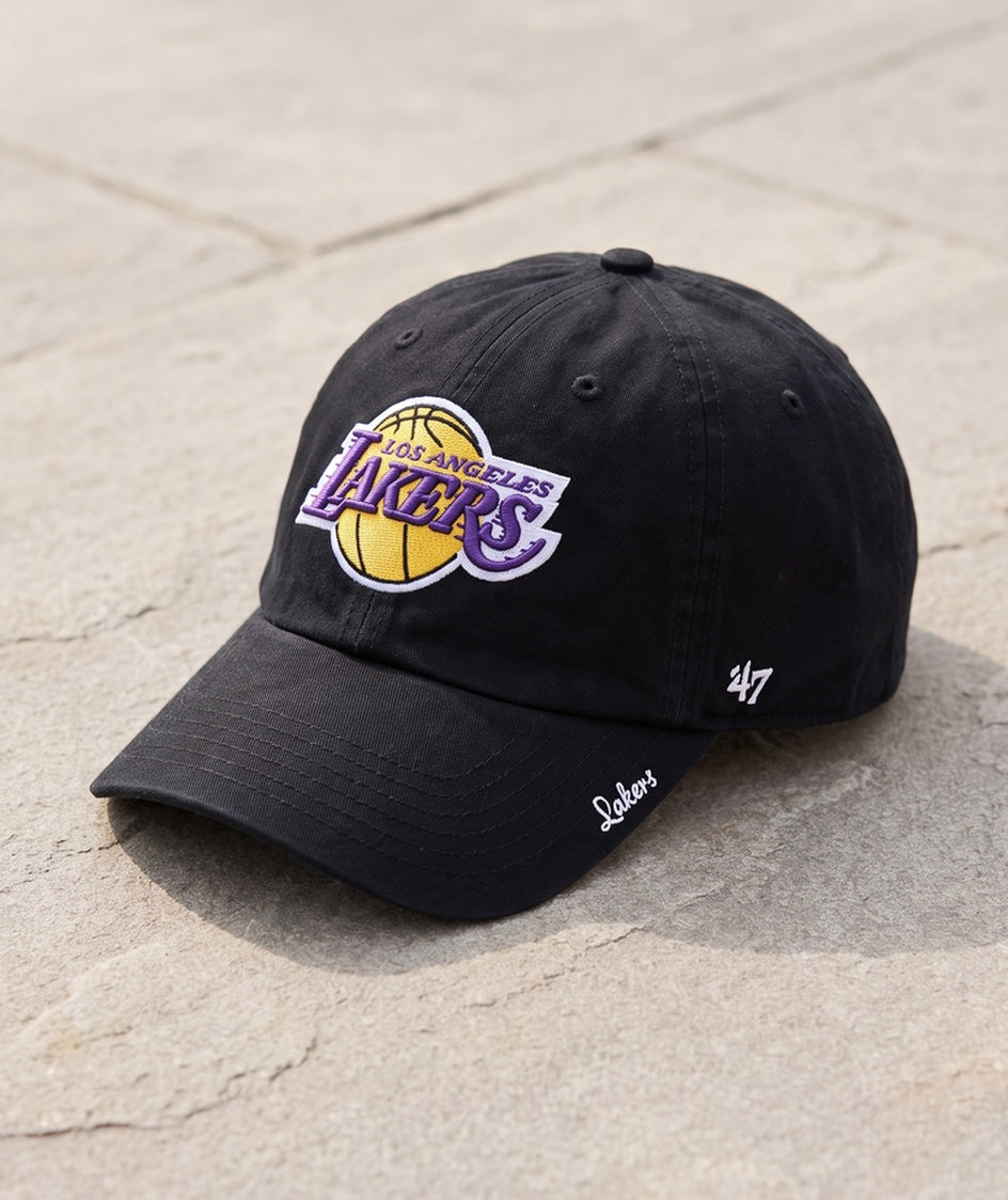 כובע NBA - לוס אנג'לס לייקרס שחור דאד קאפ