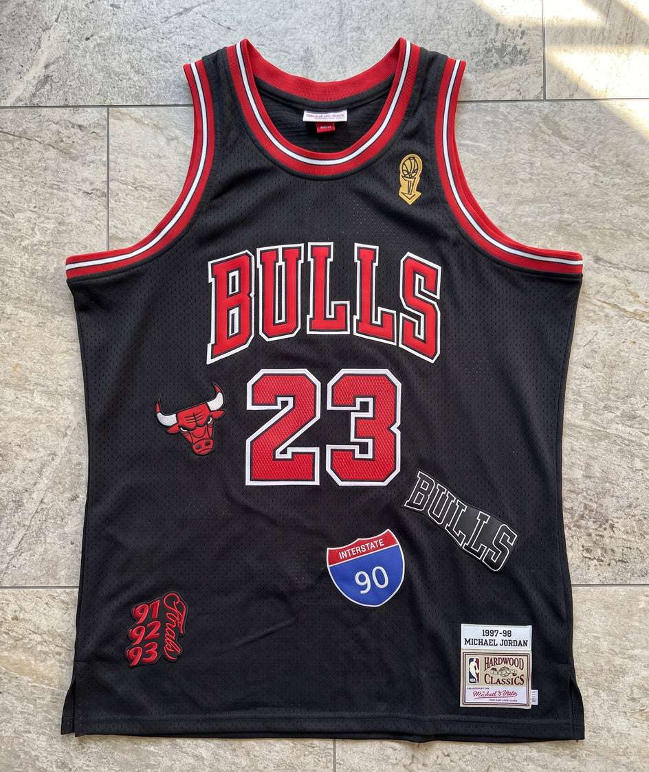 גופיית NBA - שיקגו בולס ג'ורדן 23 שחור - מוצר