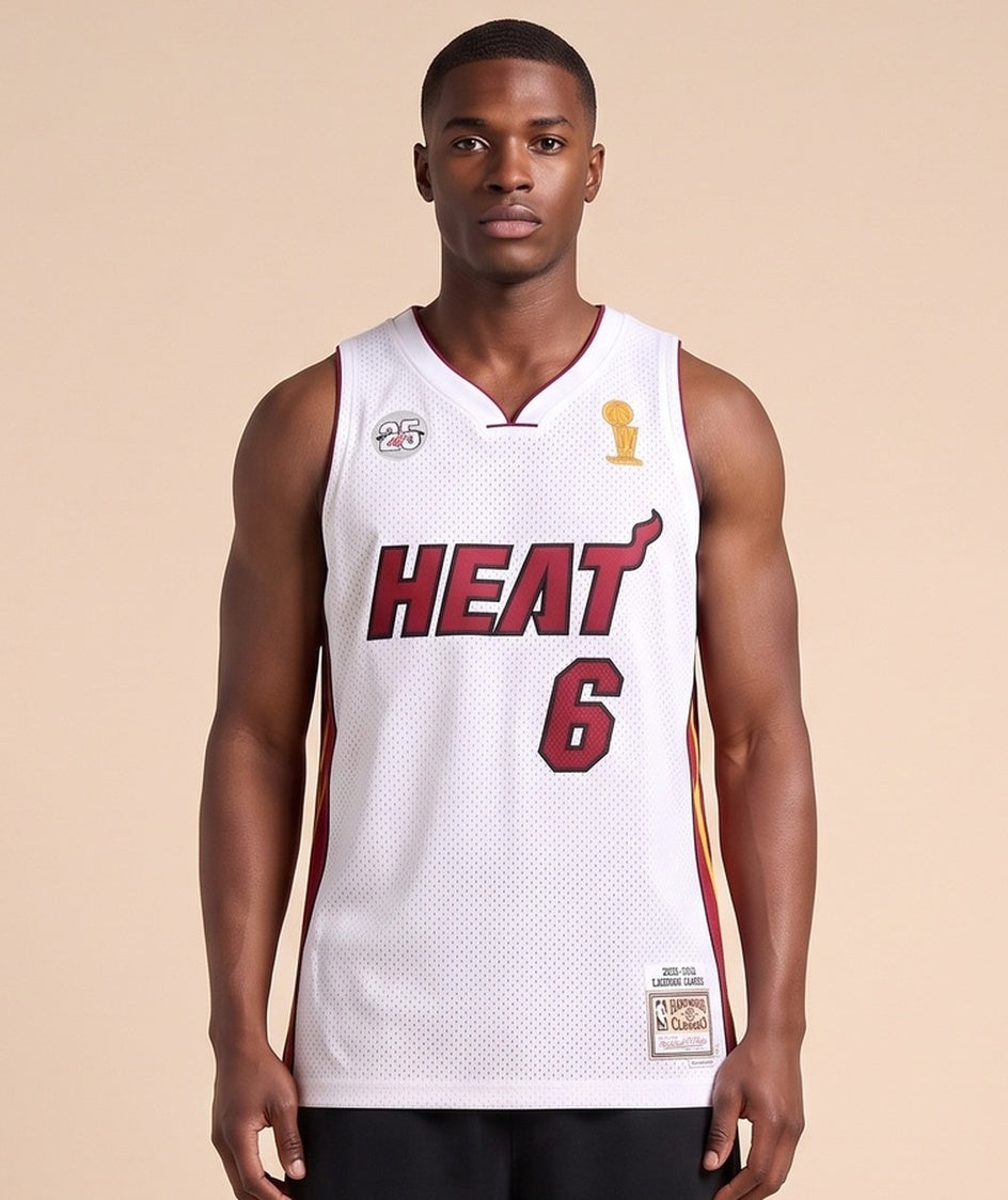 גופיית NBA - מיאמי היט ג'יימס 6 לבן