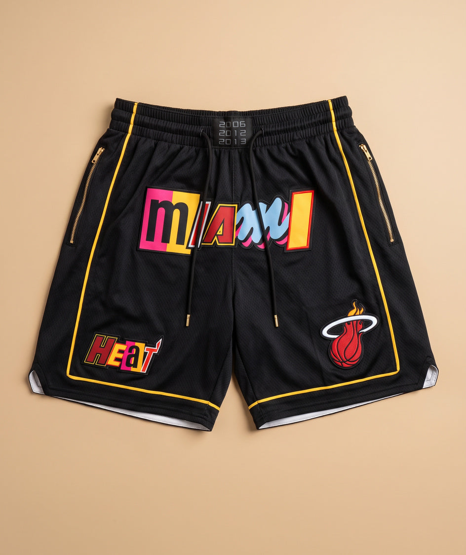מכנסי NBA - מיאמי היט 21/22 שחור זהב