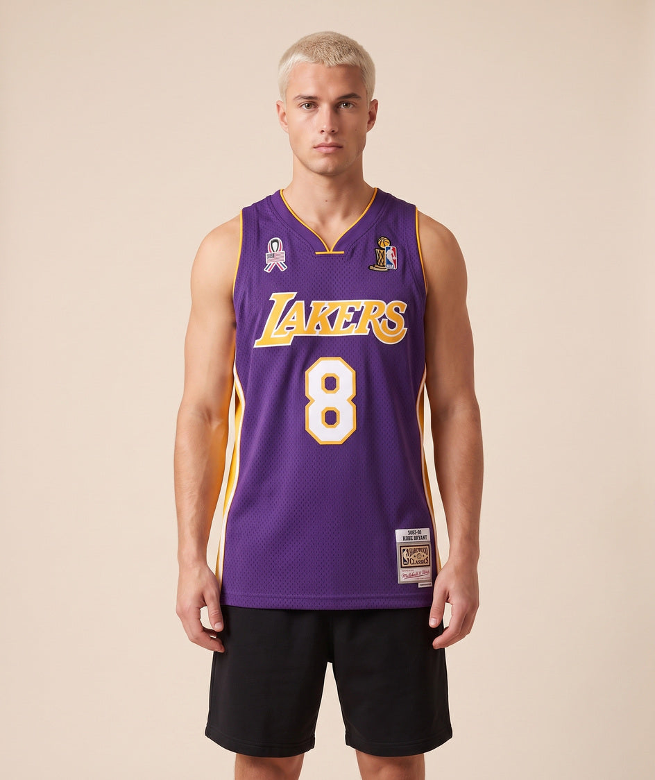 גופיית NBA - לוס אנג'לס לייקרס קובי 8 2001-02 סגול