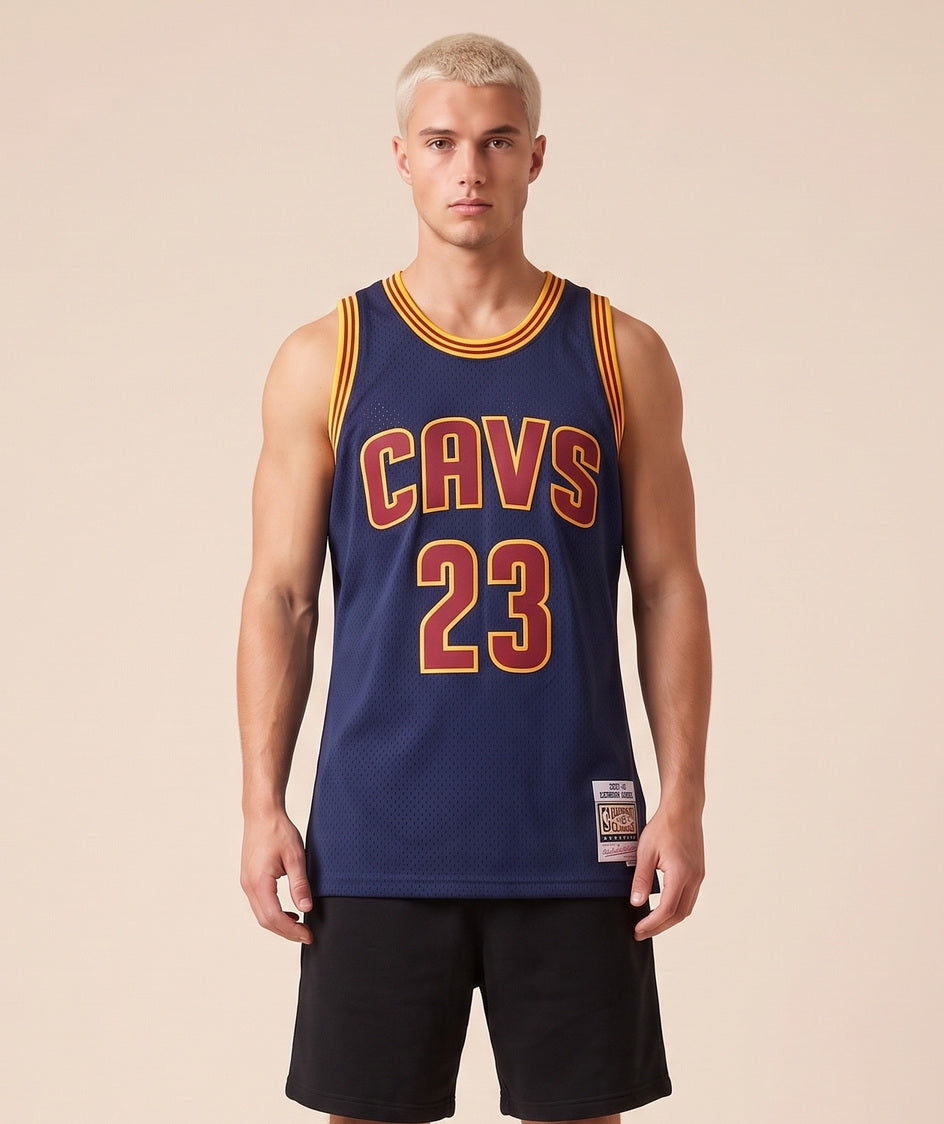 גופיית NBA - קליבלנד קאבלירס ג'יימס 23 2015-16 נייבי