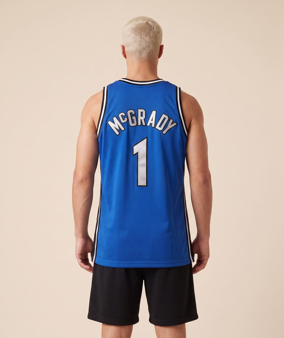 גופיית NBA - אורלנדו מג'יק מקגריידי 1 2003-04 כחול - גב