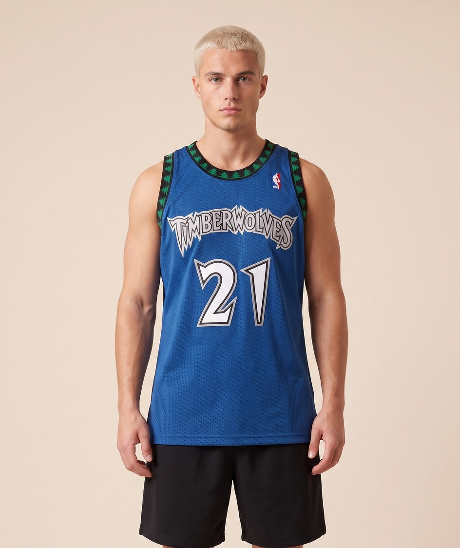 גופיית NBA - מינסוטה טימברוולבס גארנט 21 2003-04 כחול
