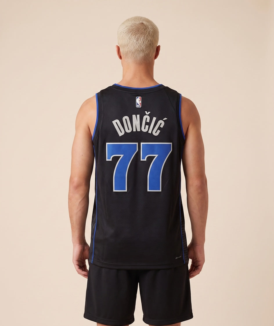 גופיית NBA - דאלאס מאבריקס דונצ'יץ 77 23/24 שחור - גב