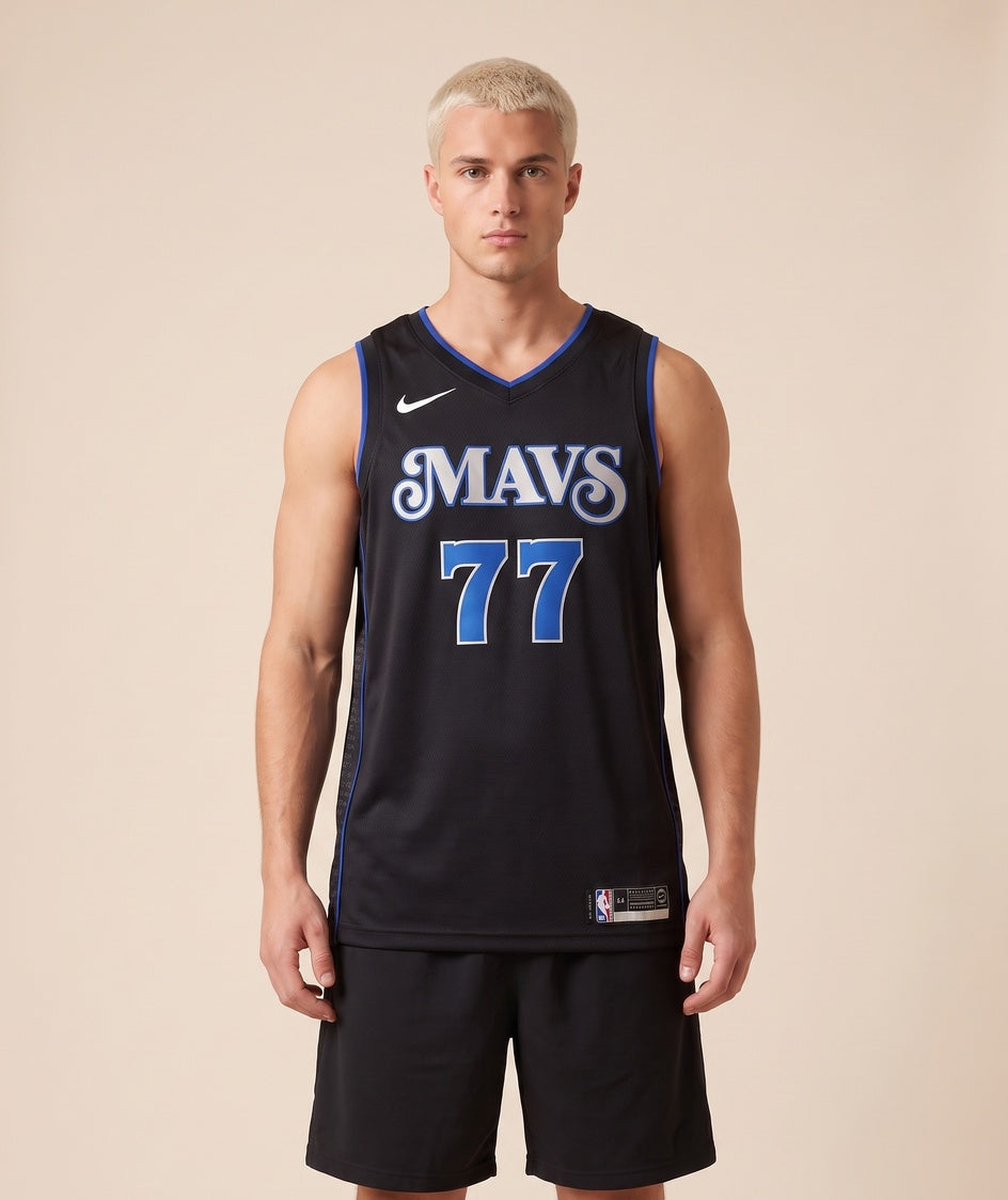 גופיית NBA - דאלאס מאבריקס דונצ'יץ 77 23/24 שחור