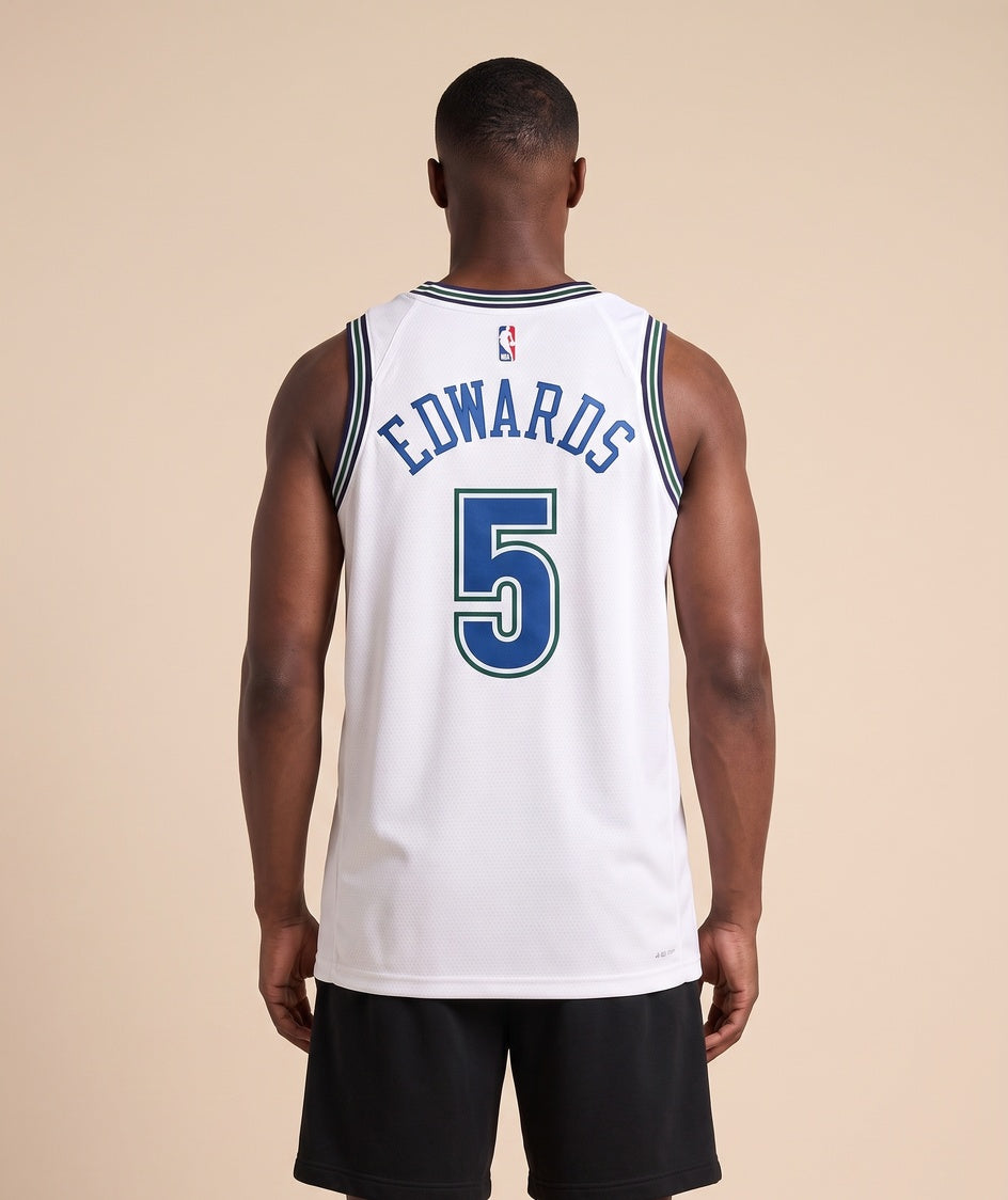 גופיית NBA - מינסוטה טימברוולבס אדוורדס 5 לבן - גב