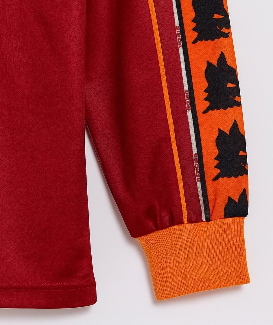 AS Roma 1998/99 home shirt — sleeve and cuff close-up